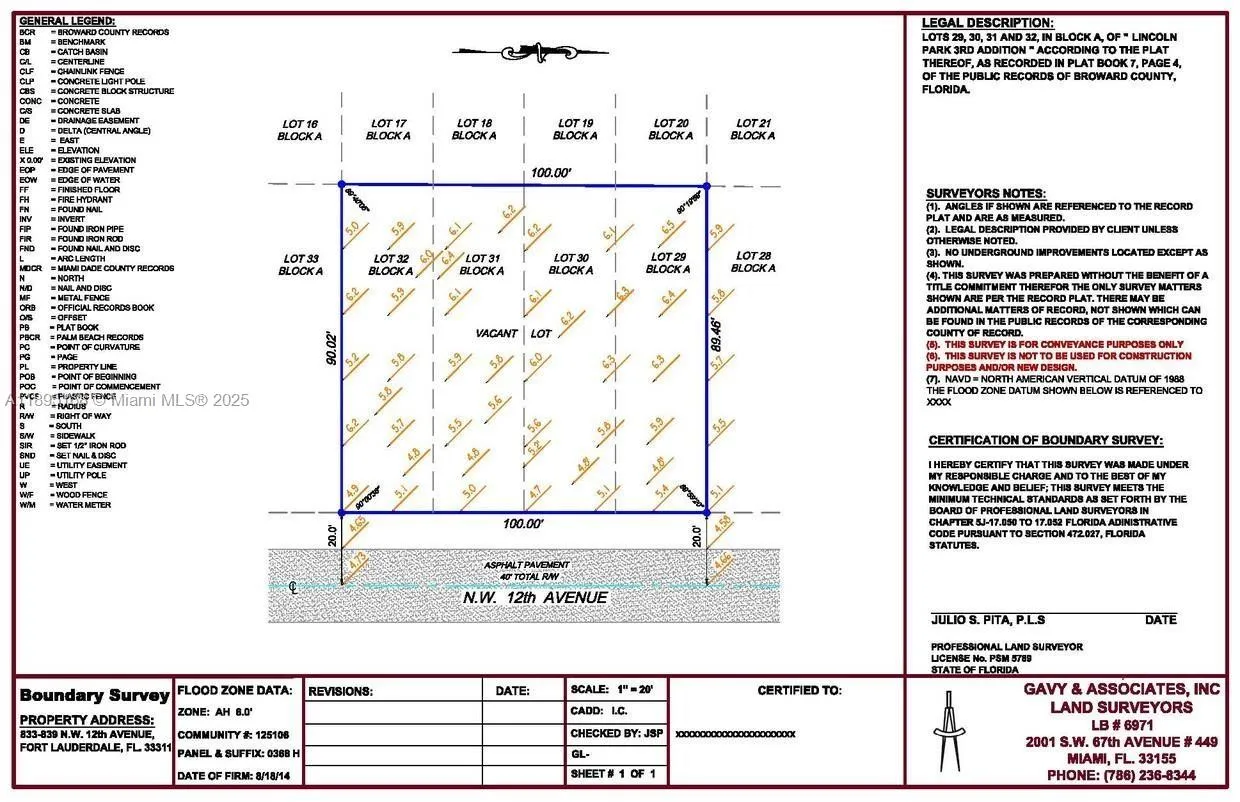 833 Nw 12th Ave, Fort Lauderdale, Florida 33311, Fort Lauderdale, Florida 33311, ,Land,For Sale,833 Nw 12th Ave, Fort Lauderdale, Florida 33311,A11895168