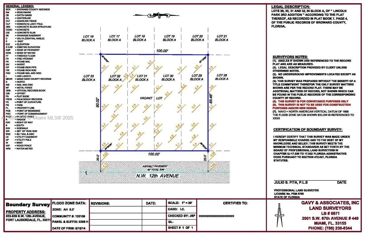 833 Nw 12th Ave, Fort Lauderdale, Florida 33311, Fort Lauderdale, Florida 33311, ,Land,For Sale,833 Nw 12th Ave, Fort Lauderdale, Florida 33311,A11895350