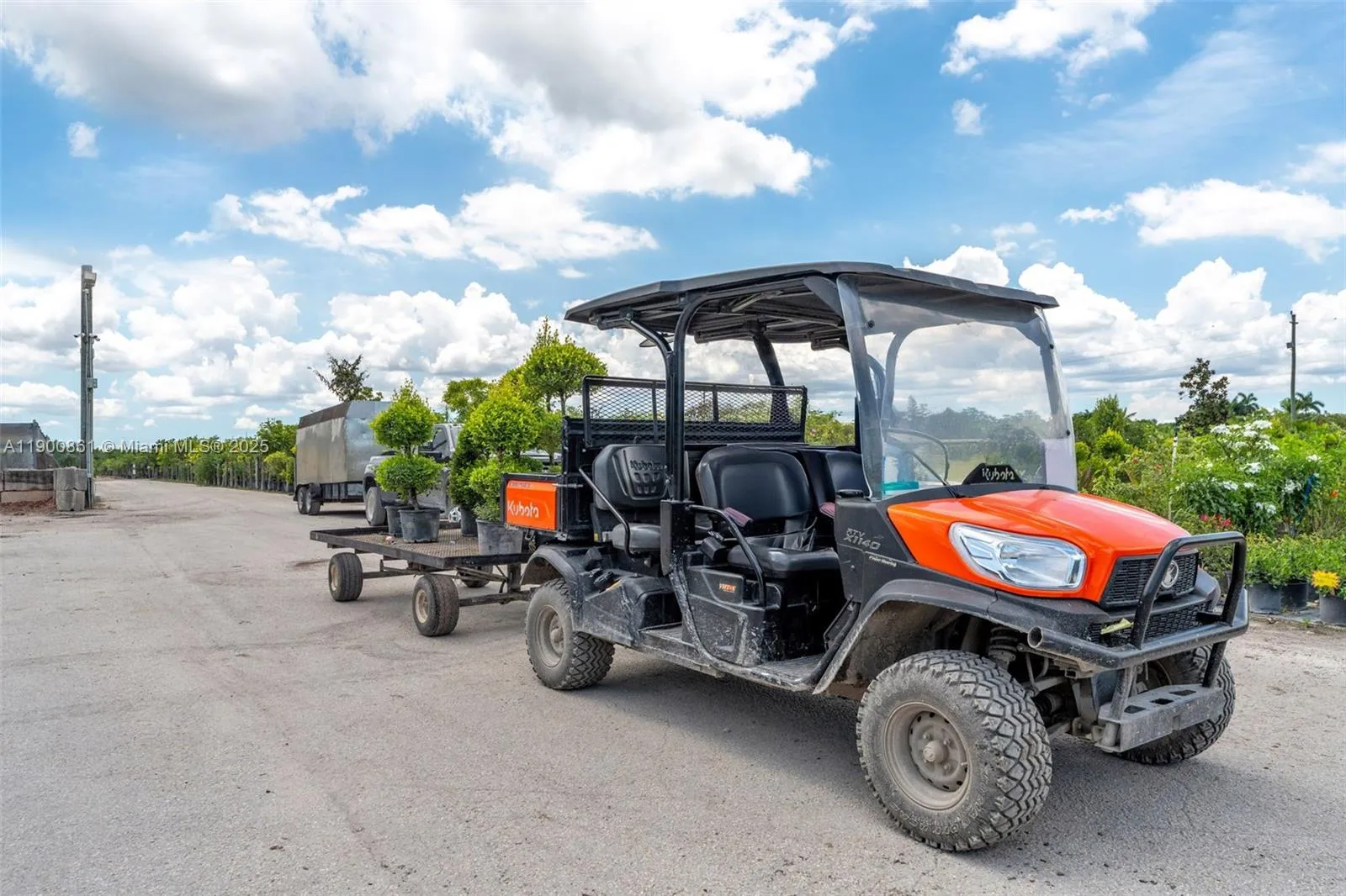 KUBOTA MULE & TRAILER SOLD WITH PROPERTY.