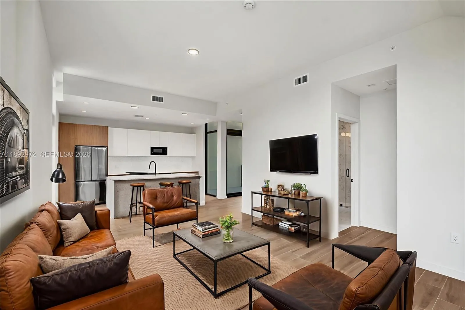 OPEN FLOOR PLAN CAN BE SET UP IN MULTIPLE WAYS. BREAKFAST BAR KITCHEN. 2 BALCONIES!