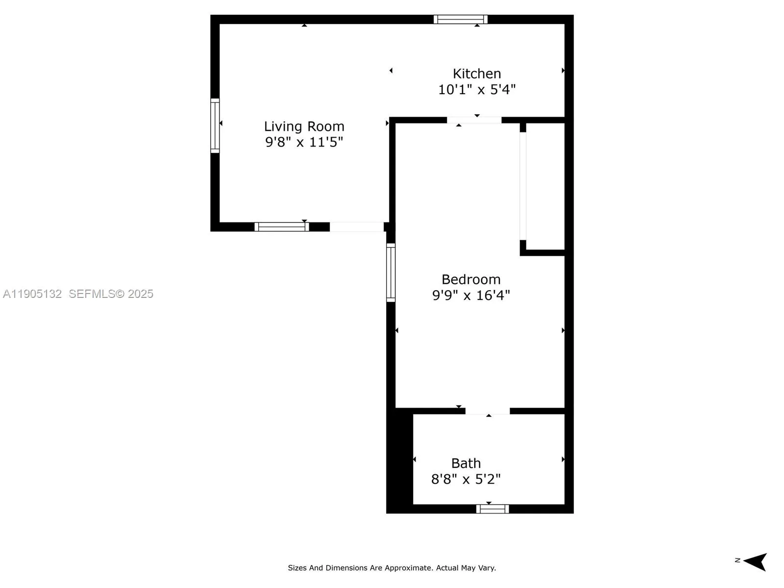 one bedroom detached