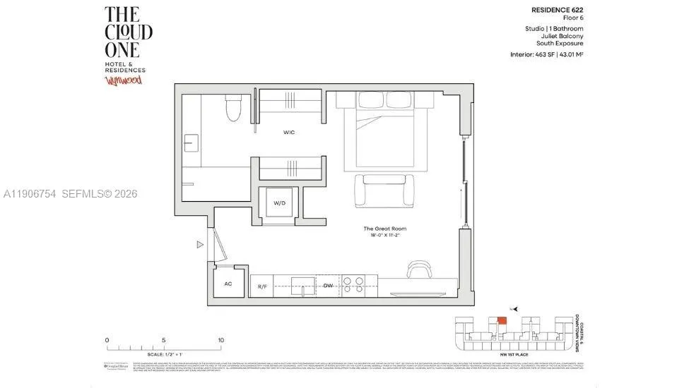 2215 Nw 1st Place 622, Miami, Florida 33127, Miami, Florida 33127, ,1 BathroomBathrooms,Residential,For Sale,2215 Nw 1st Place 622, Miami, Florida 33127,A11906754