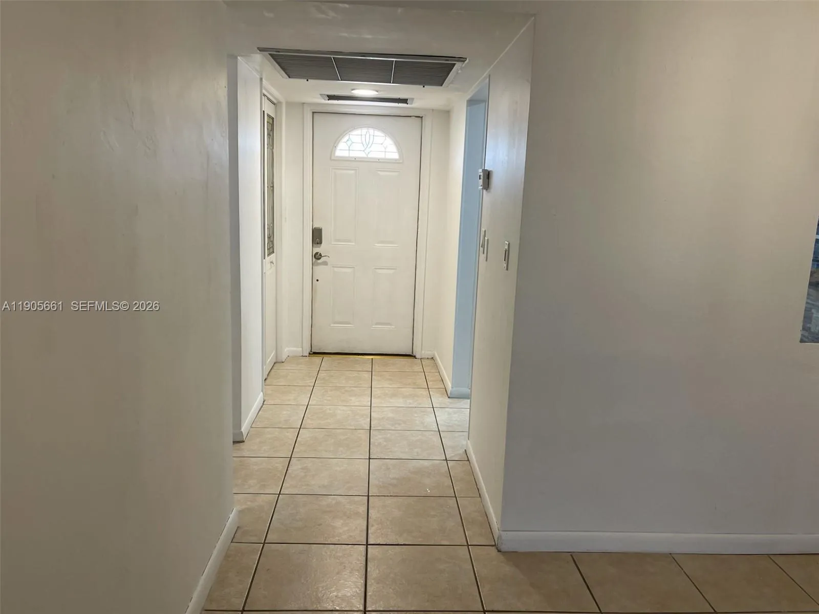 Front Door & Hallway, New A/C (Ceiling)