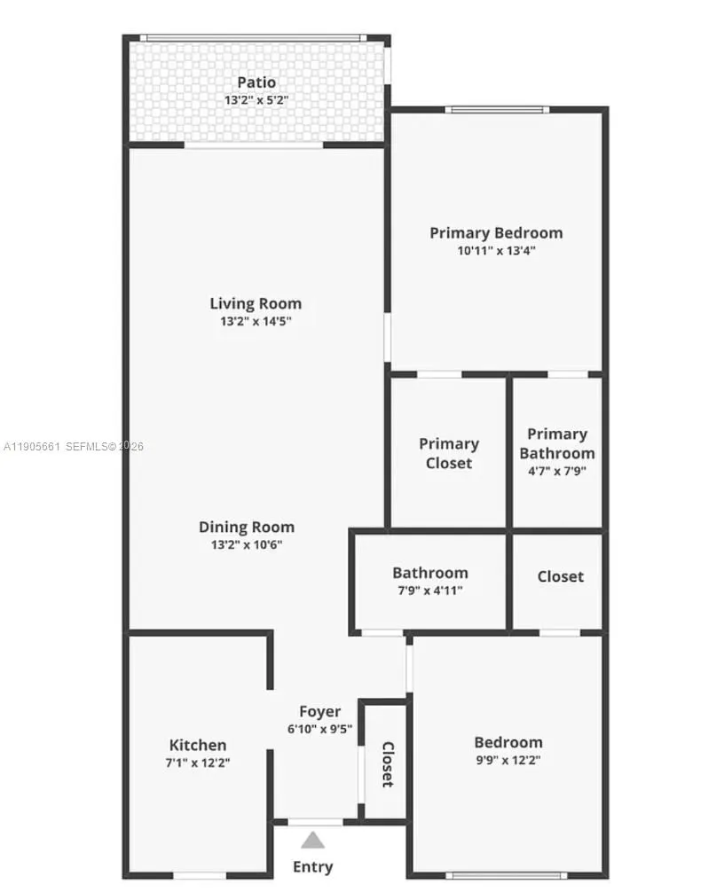Apartment floor plan – unit layout
