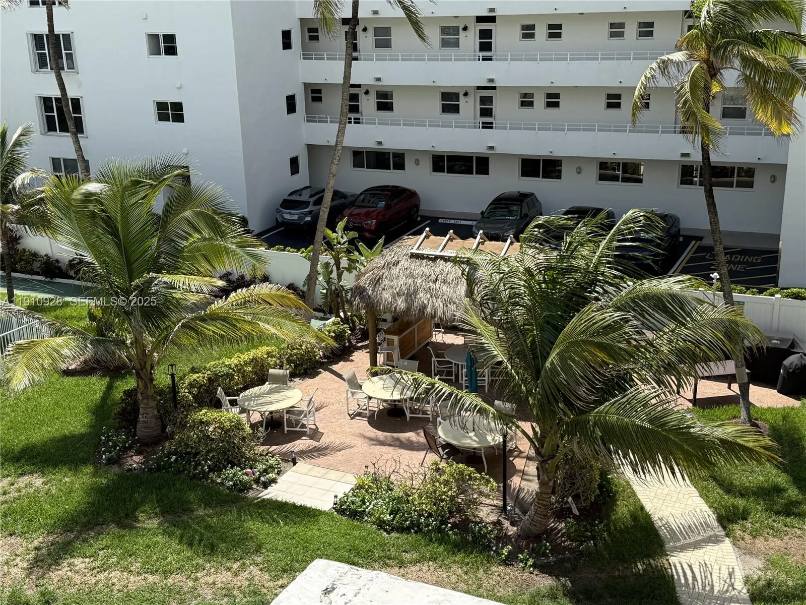 Tiki hut area and grills