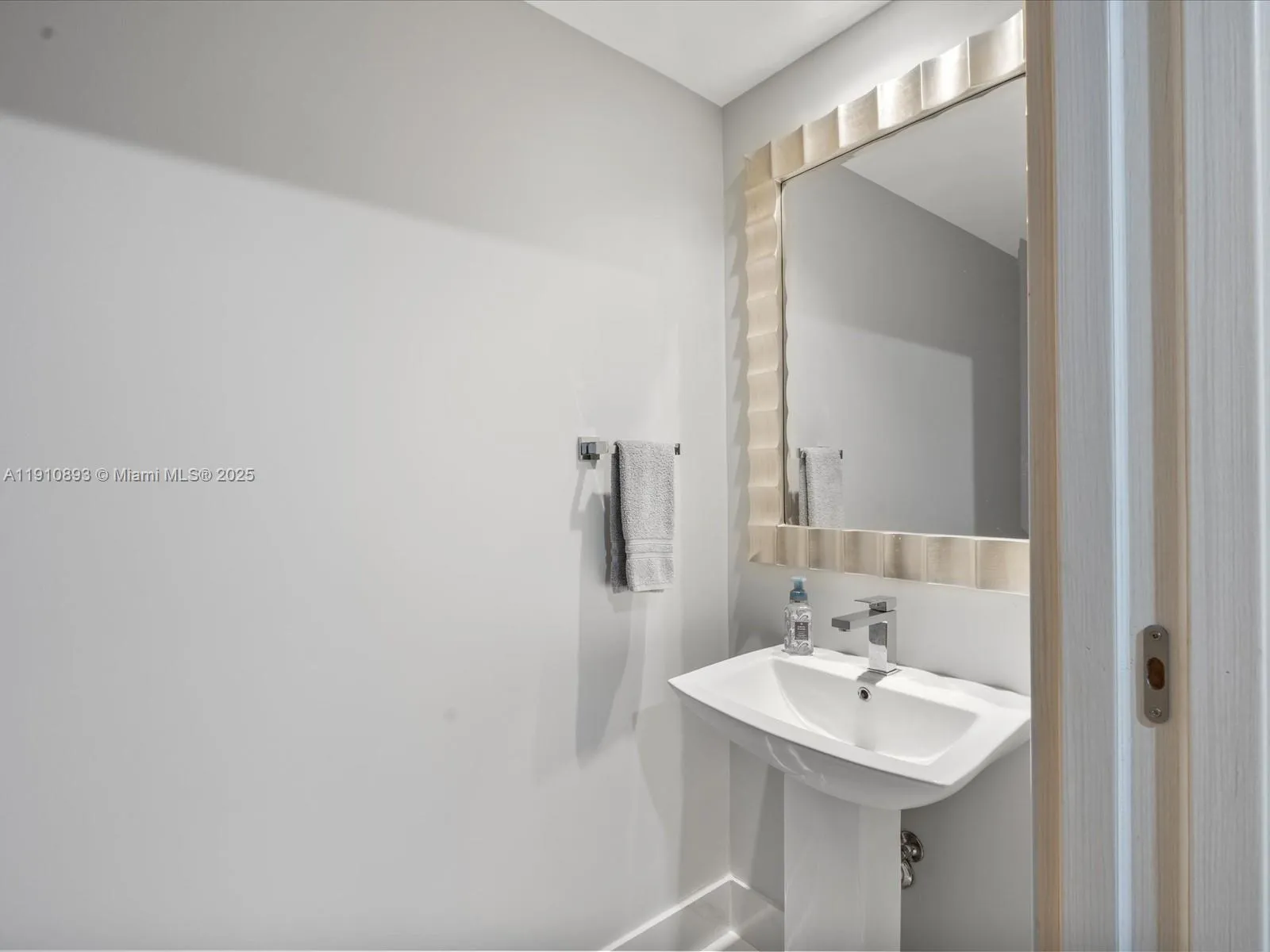 Half bath off den