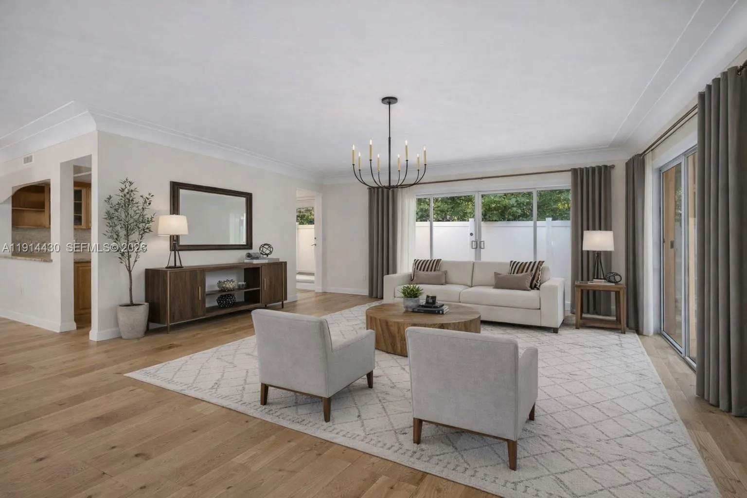 Digitally Staged - Living Room