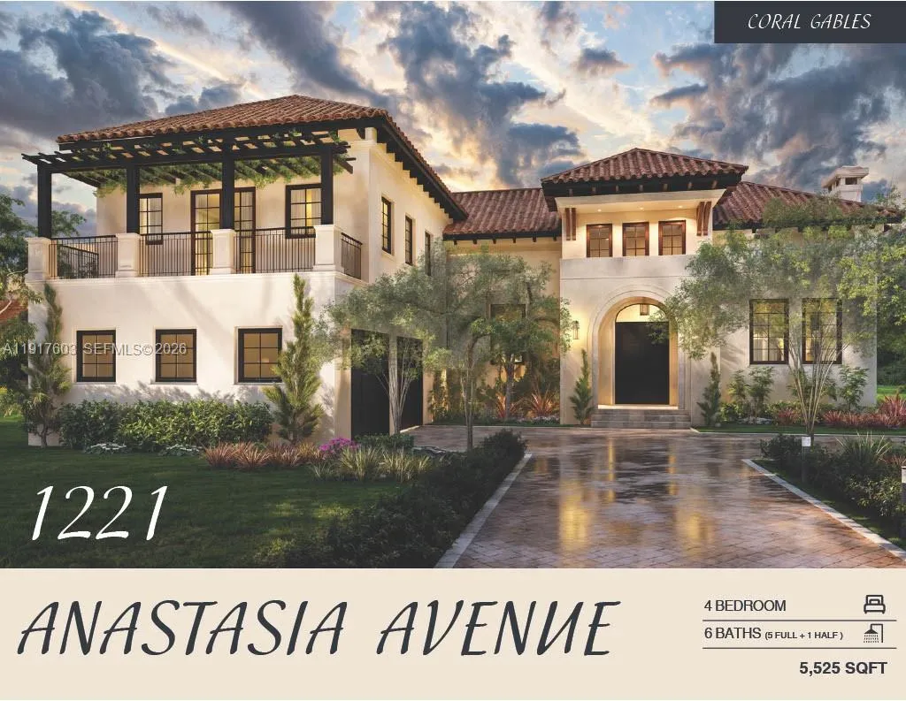 1221 Anastasia Ave, Coral Gables, Florida 33134, Coral Gables, Florida 33134, 4 Bedrooms Bedrooms, 5 Rooms Rooms,5 BathroomsBathrooms,Residential,For Sale,1221 Anastasia Ave, Coral Gables, Florida 33134,A11917603