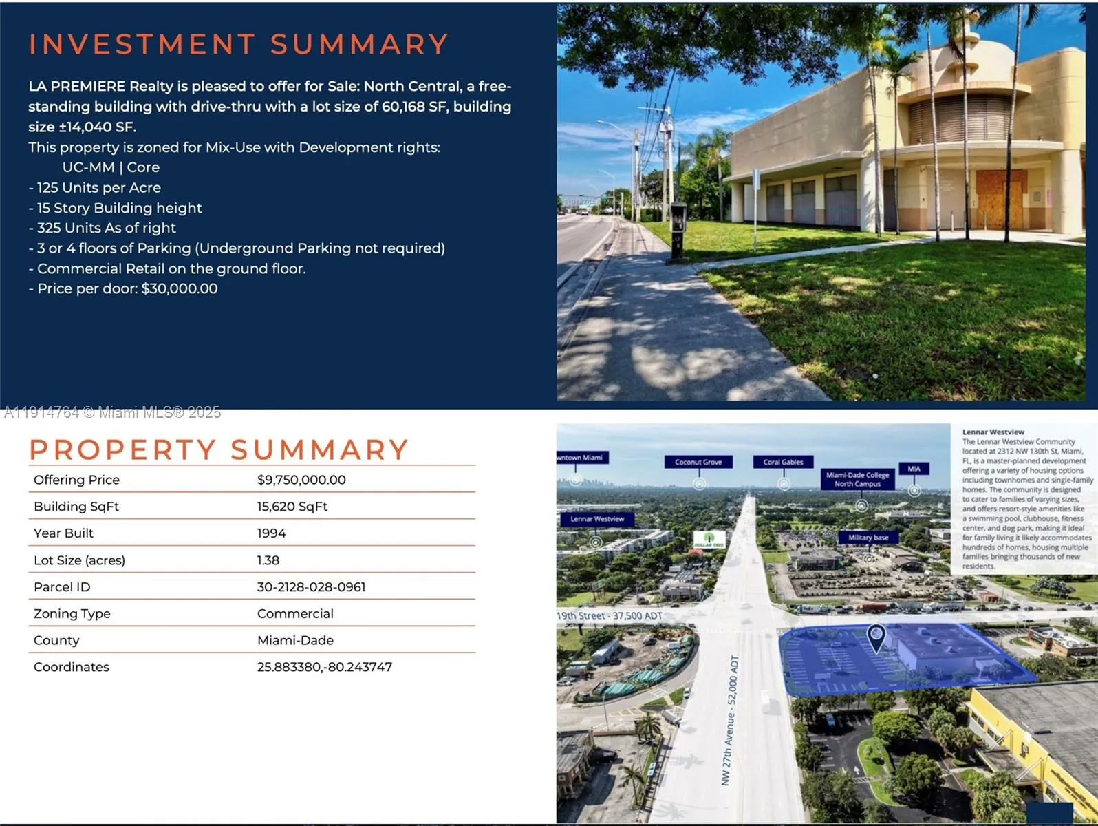 11920 Nw 27th Ave, Miami, Florida 33167, Miami, Florida 33167, ,Commercial Sale,For Sale,11920 Nw 27th Ave, Miami, Florida 33167,A11914764