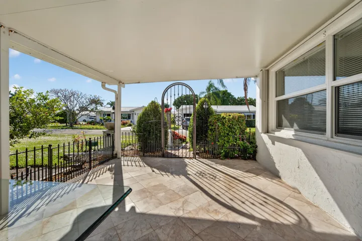 Back Patio, fenced
