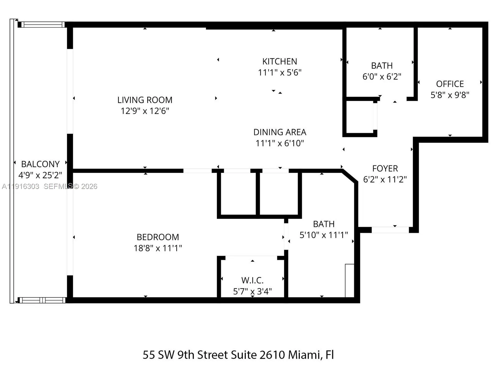 55 Sw 9th St 2610, Miami, Florida 33130, Miami, Florida 33130, 1 Bedroom Bedrooms, ,1 BathroomBathrooms,Residential,For Sale,55 Sw 9th St 2610, Miami, Florida 33130,A11916303
