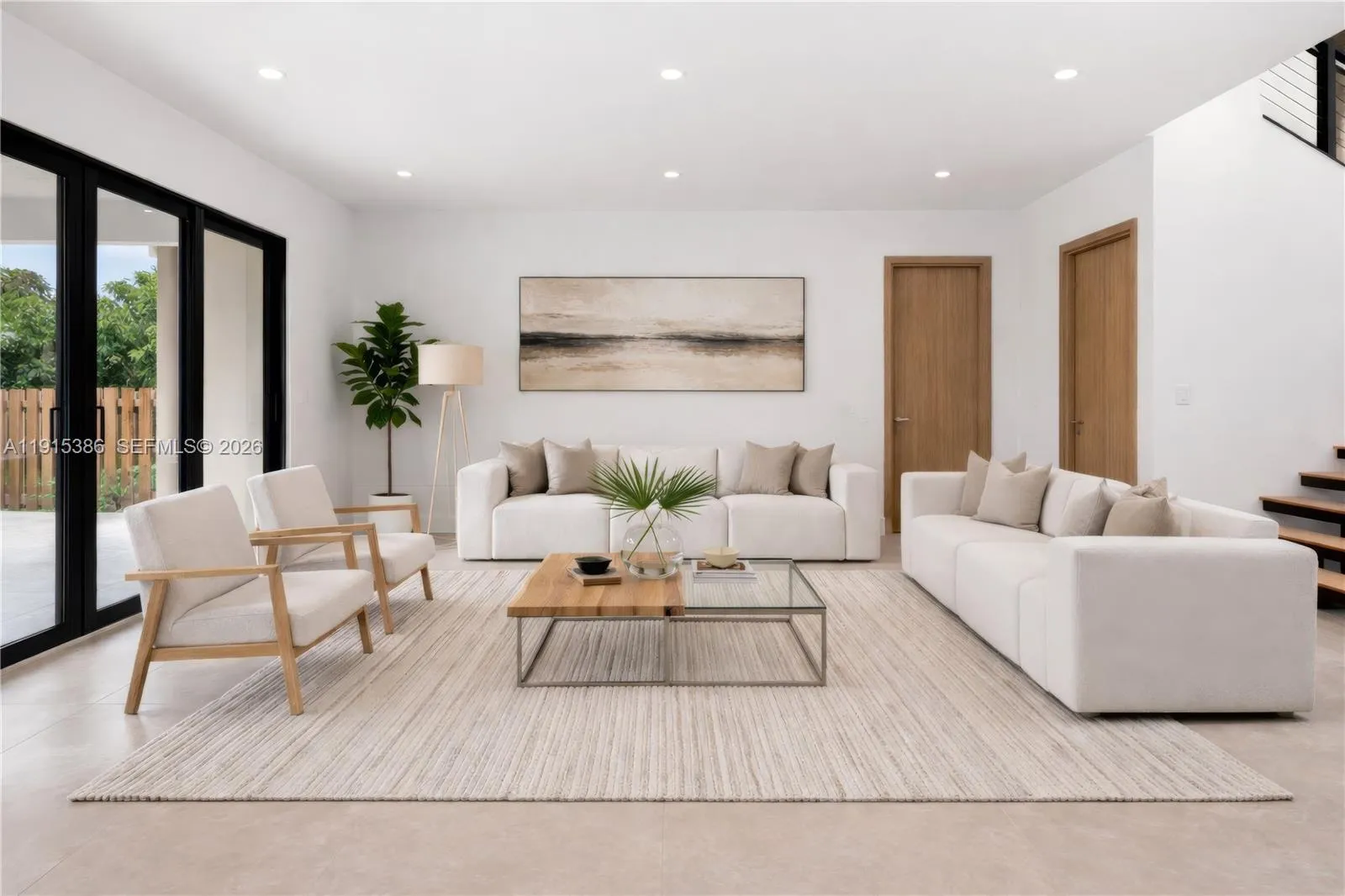 Virtual staging for illustration purposes only