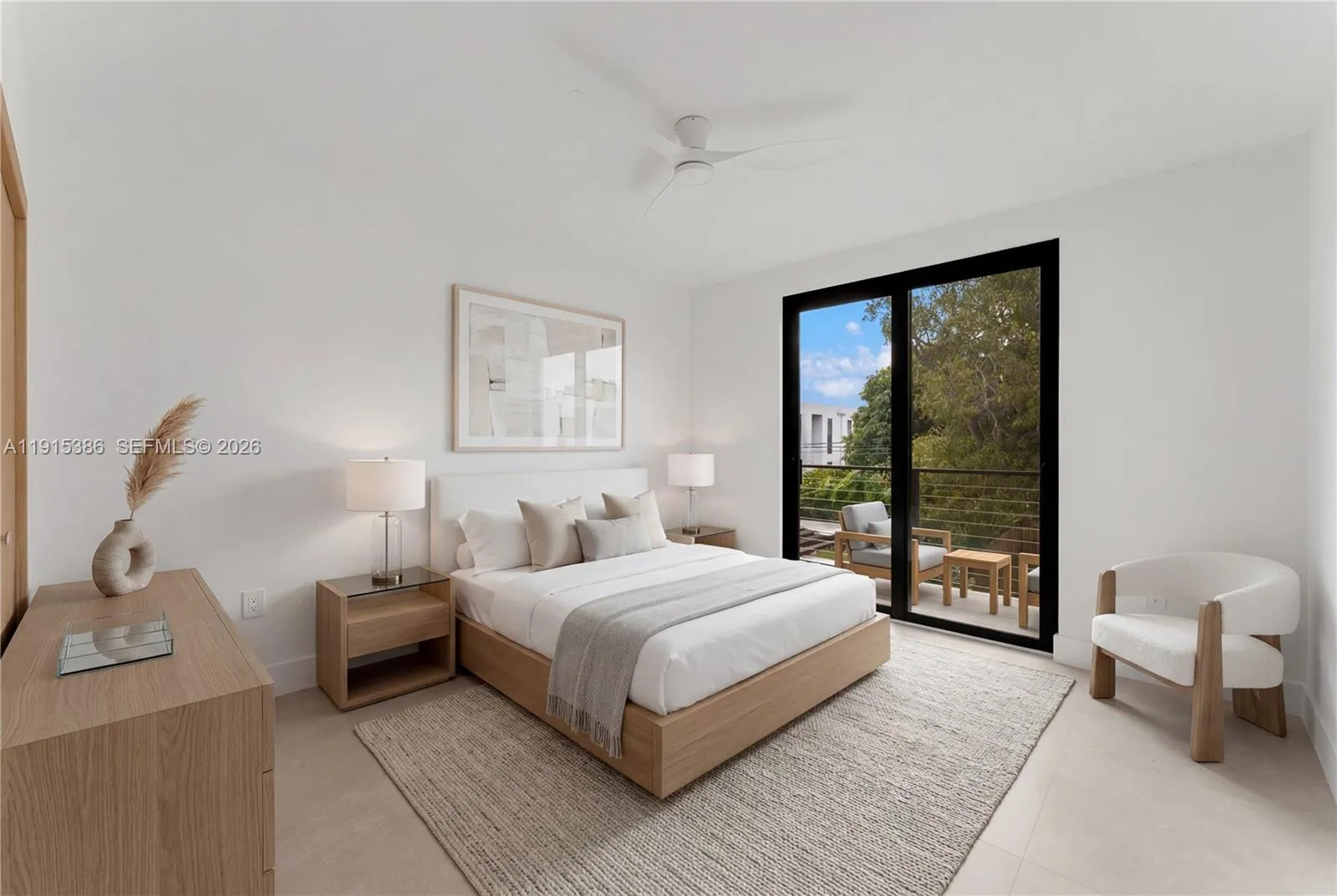 Virtual staging for illustration purposes only