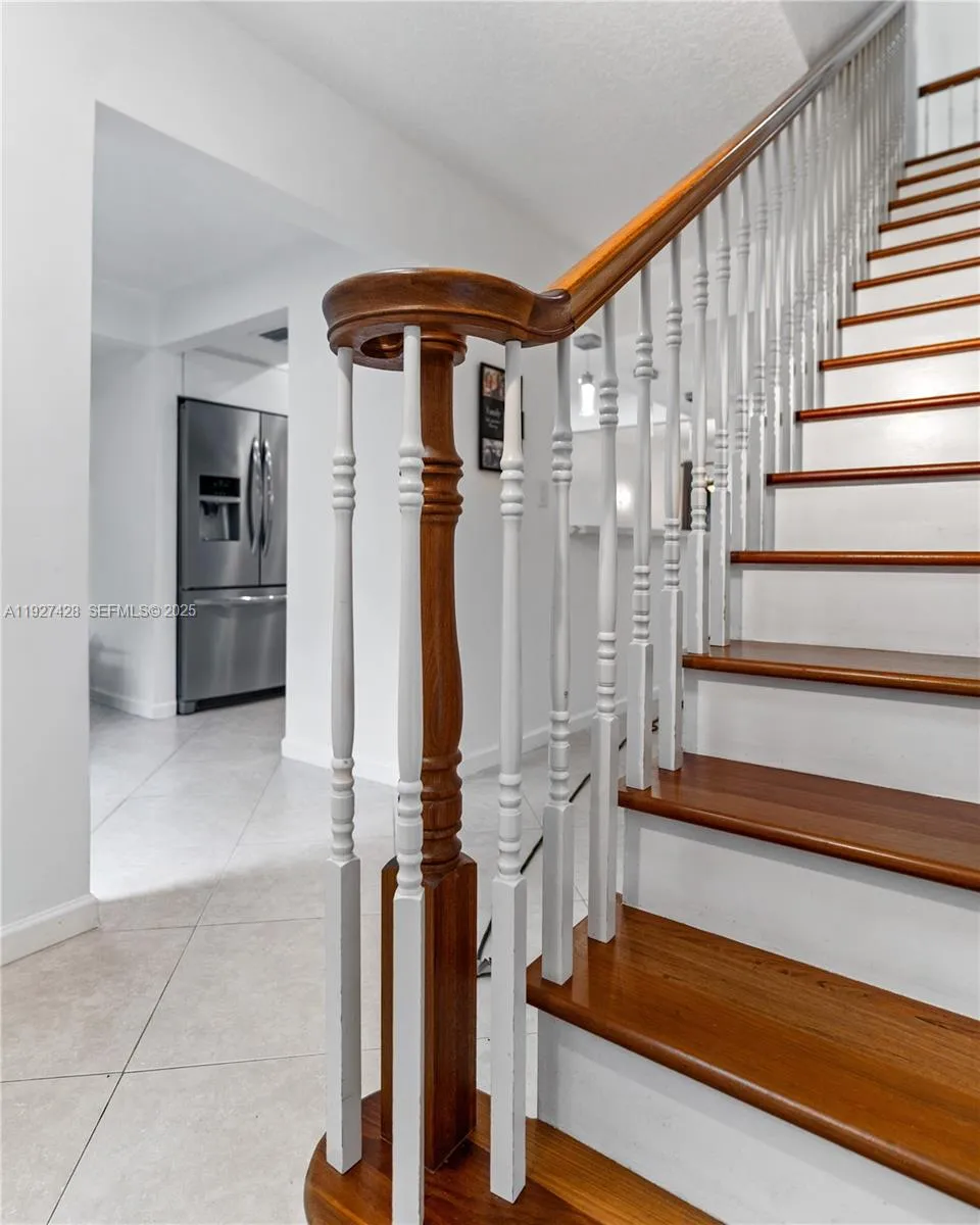 Stairs to second level
