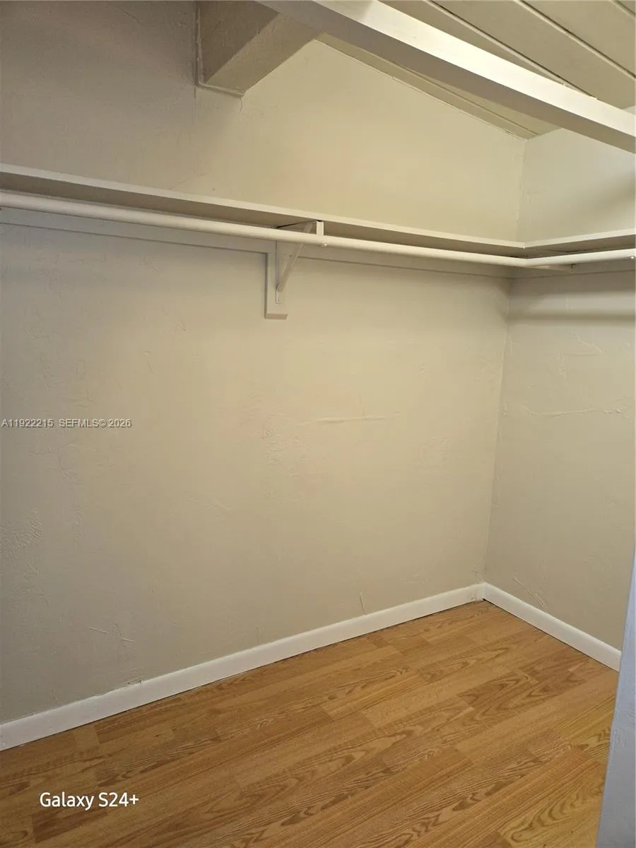 Walk in closet in Master suite