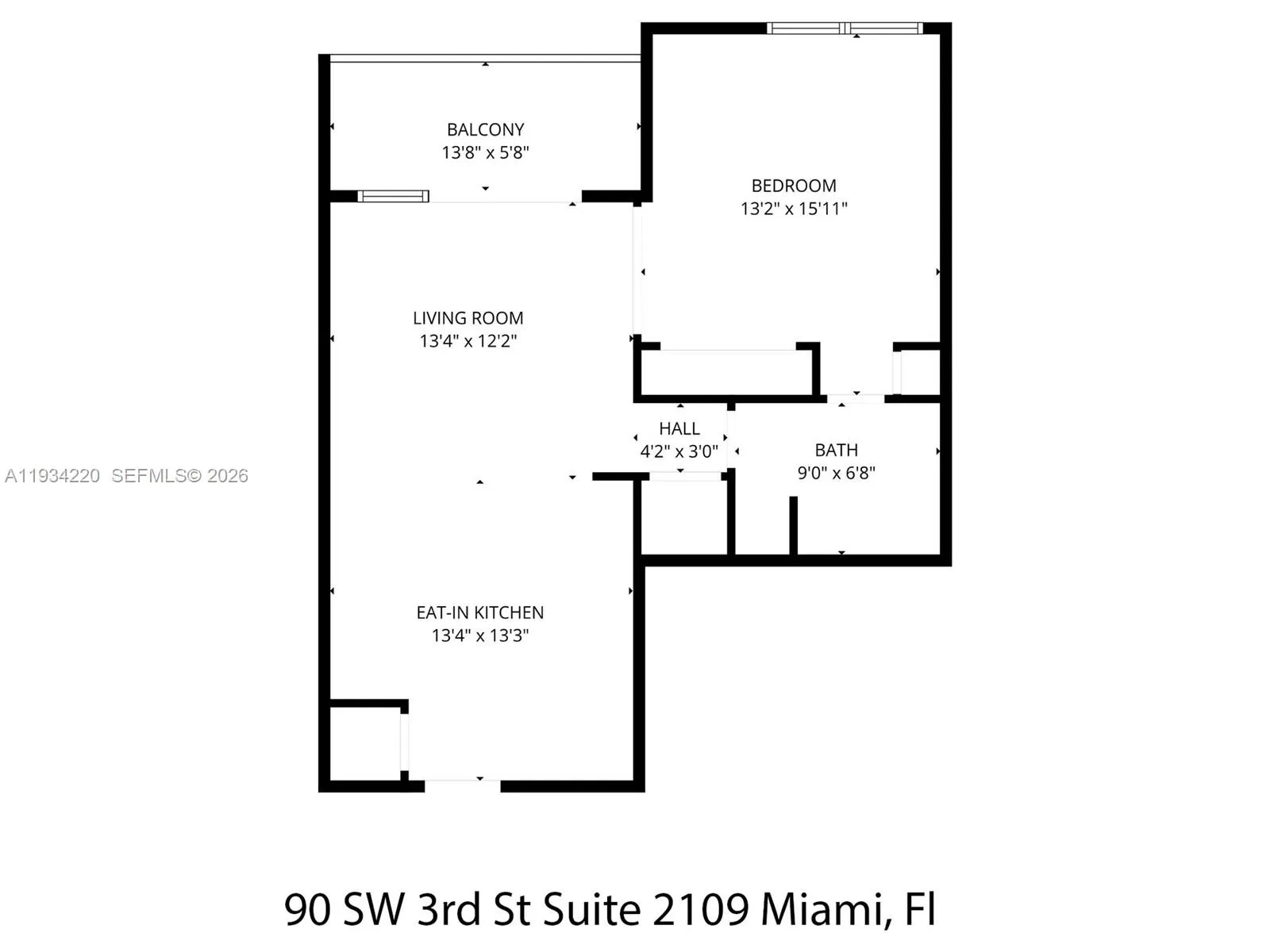 90 Sw 3rd St 2109, Miami, Florida 33130, Miami, Florida 33130, 1 Bedroom Bedrooms, ,1 BathroomBathrooms,Residential,For Sale,90 Sw 3rd St 2109, Miami, Florida 33130,A11934220