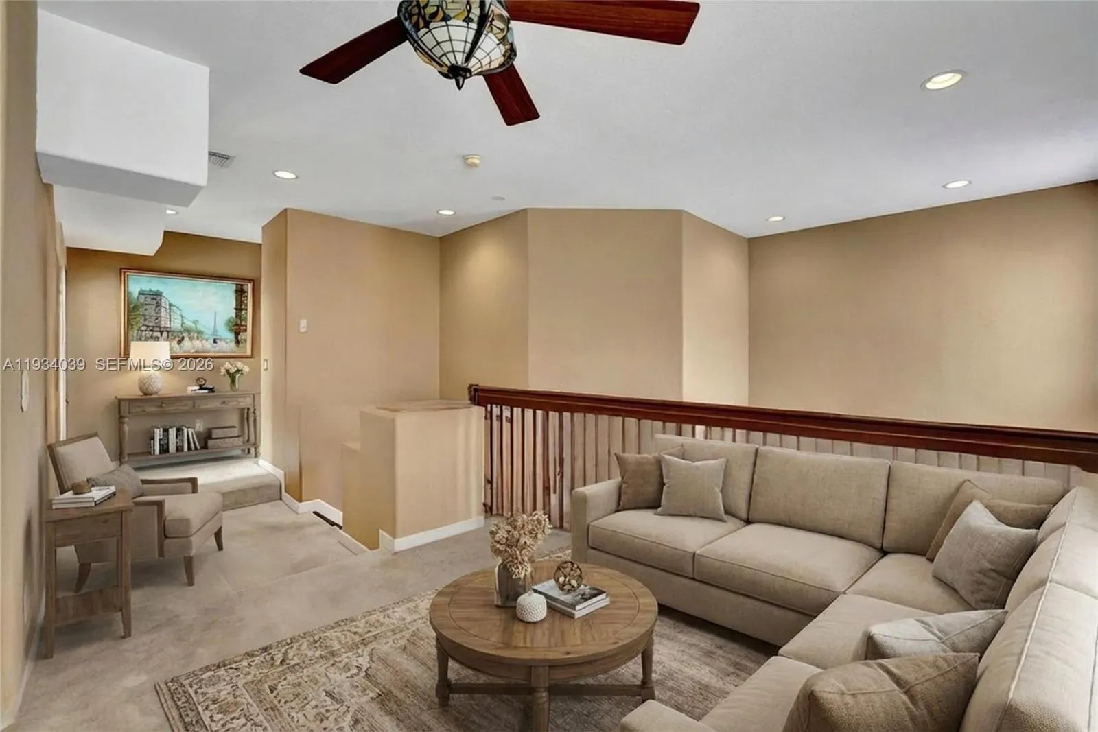 Digitally staged Plus Loft/Gameroom/or Convert to 6th Bedroom