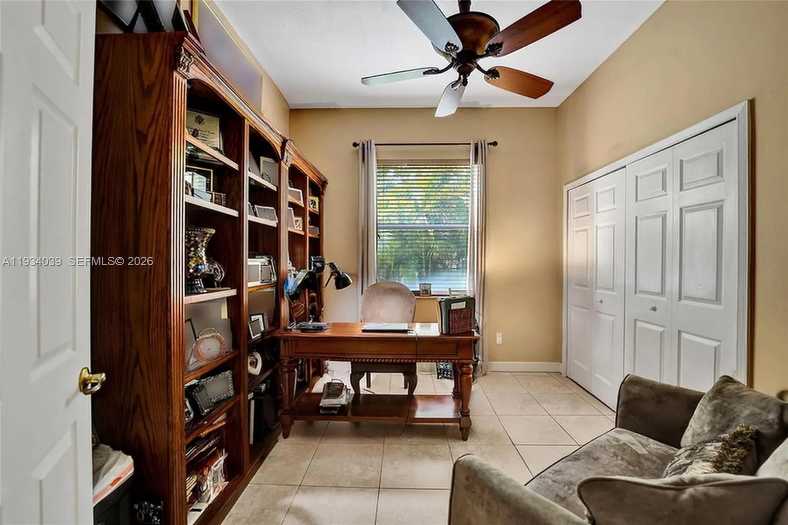 True 5th Bedroom- on first floor (currently used as an office)