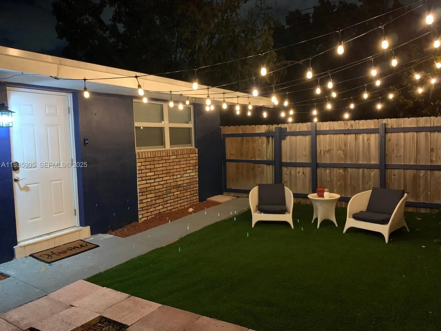 3/2 Outdoor Relaxation Area at night