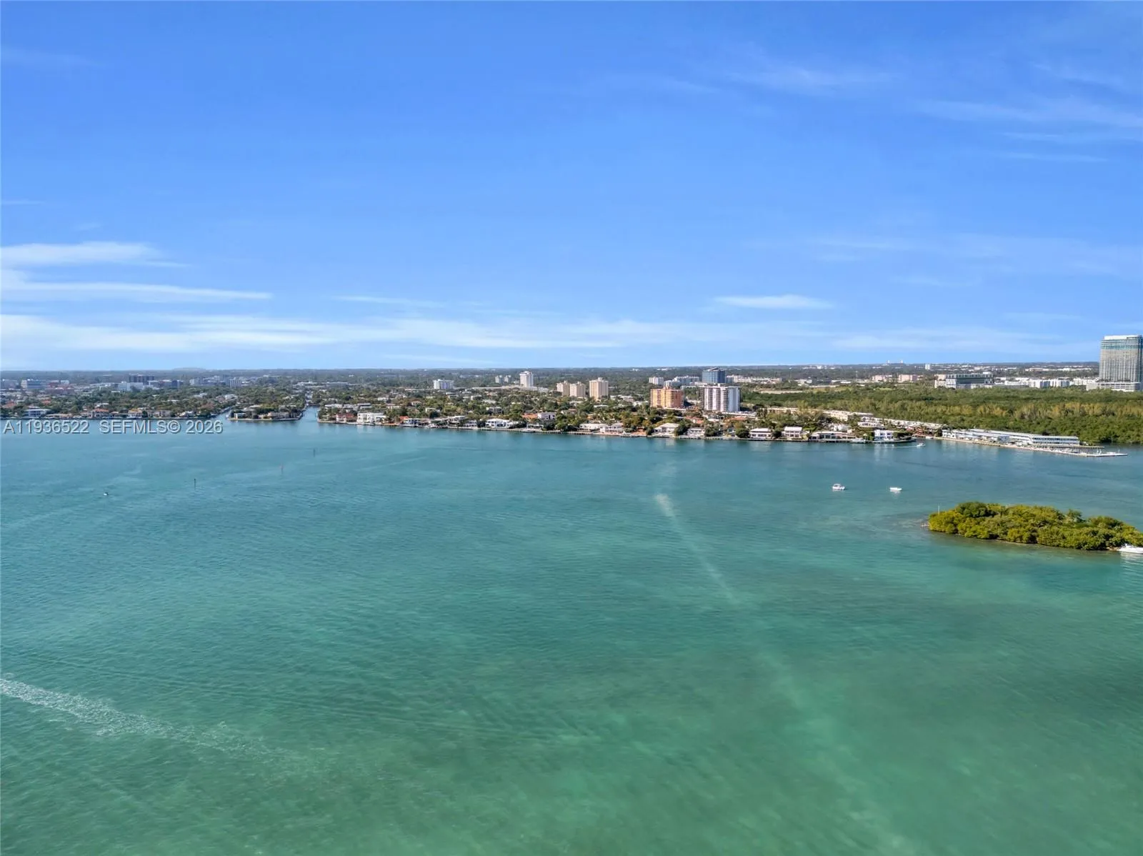 Aerial view of Keystone Islands