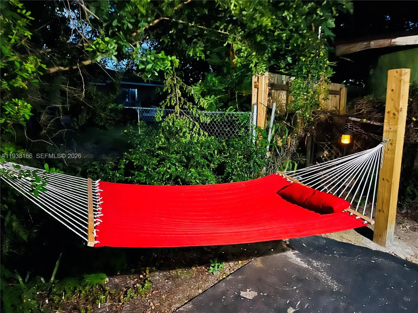 Night time relaxation in the back.