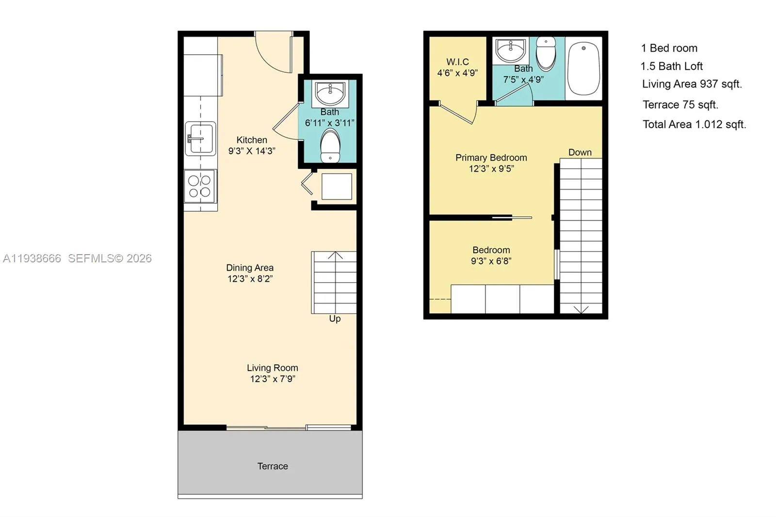 60 Sw 13th St 2422, Miami, Florida 33130, Miami, Florida 33130, 1 Bedroom Bedrooms, ,1 BathroomBathrooms,Residential,For Sale,60 Sw 13th St 2422, Miami, Florida 33130,A11938666