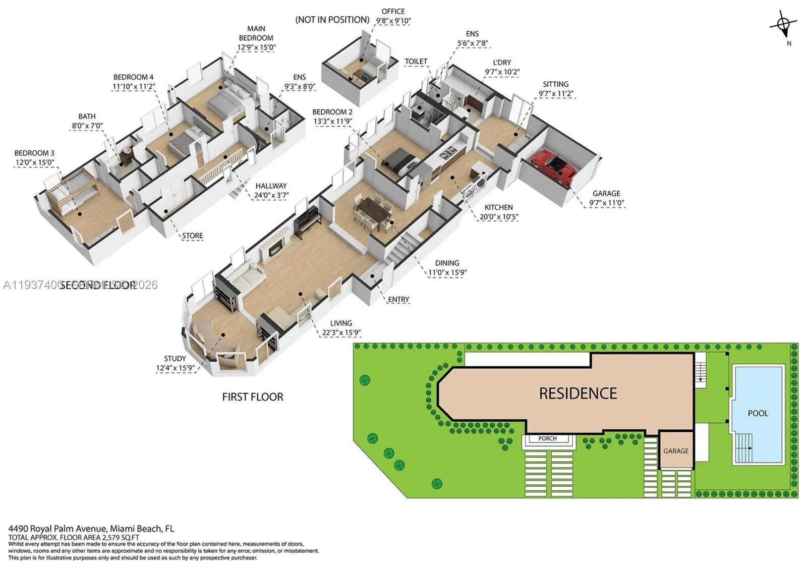 4490 Royal Palm Ave, Miami Beach, Florida 33140, Miami Beach, Florida 33140, 4 Bedrooms Bedrooms, ,3 BathroomsBathrooms,Residential,For Sale,4490 Royal Palm Ave, Miami Beach, Florida 33140,A11937400