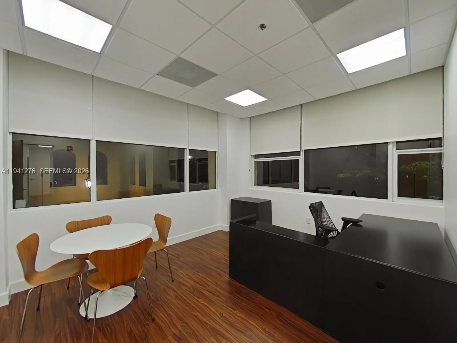 Executive Office with windows facing north and west\n