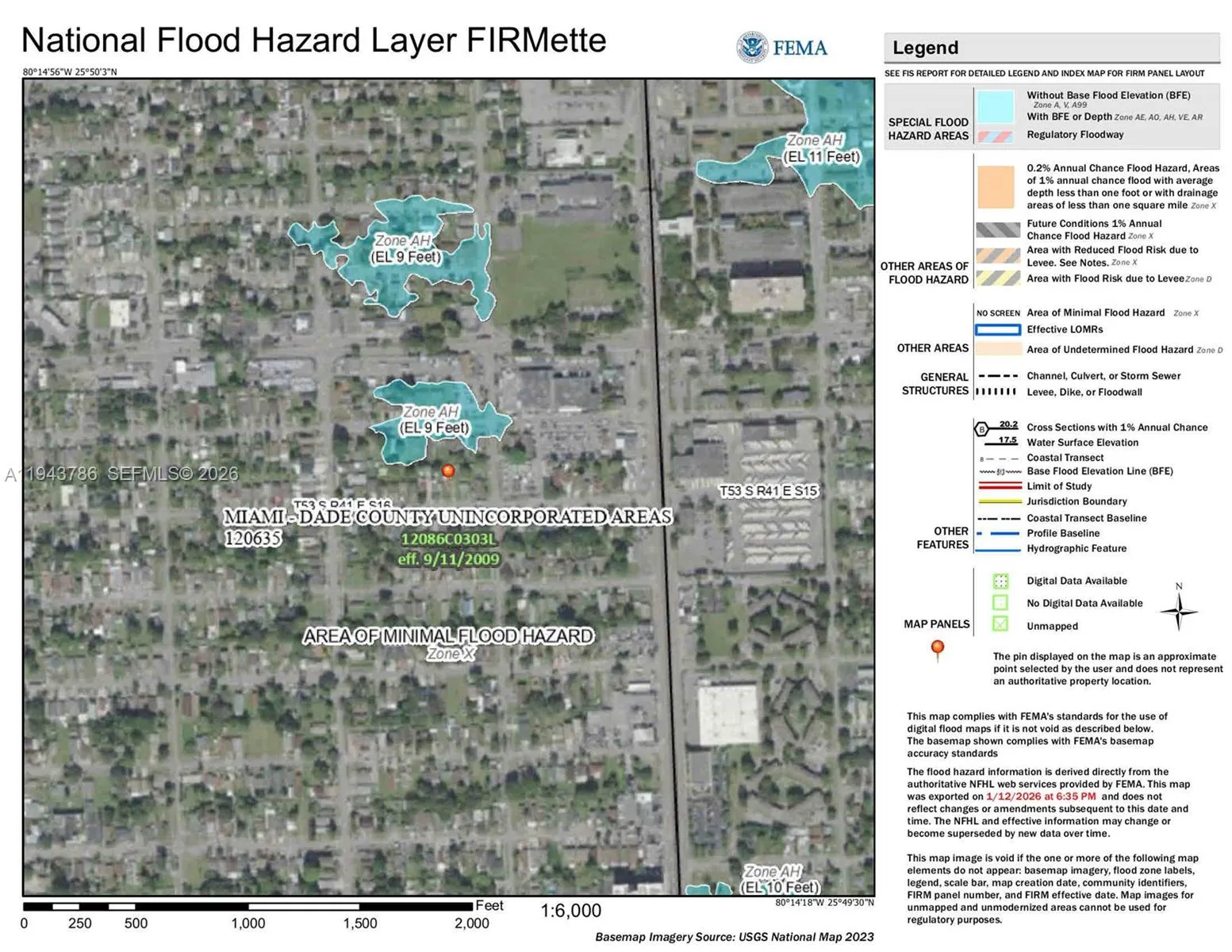 FEMA Flood Map Zone X