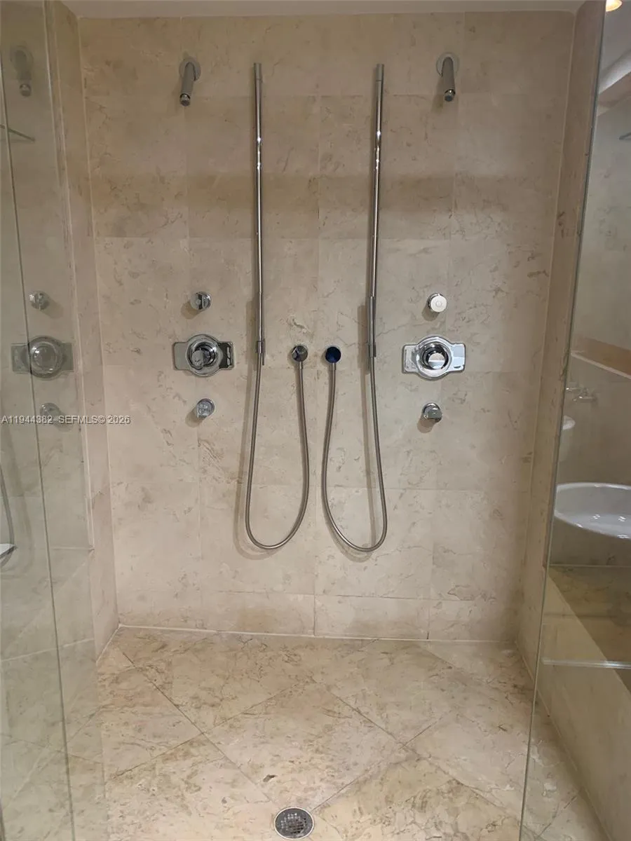 Double shower at master bath