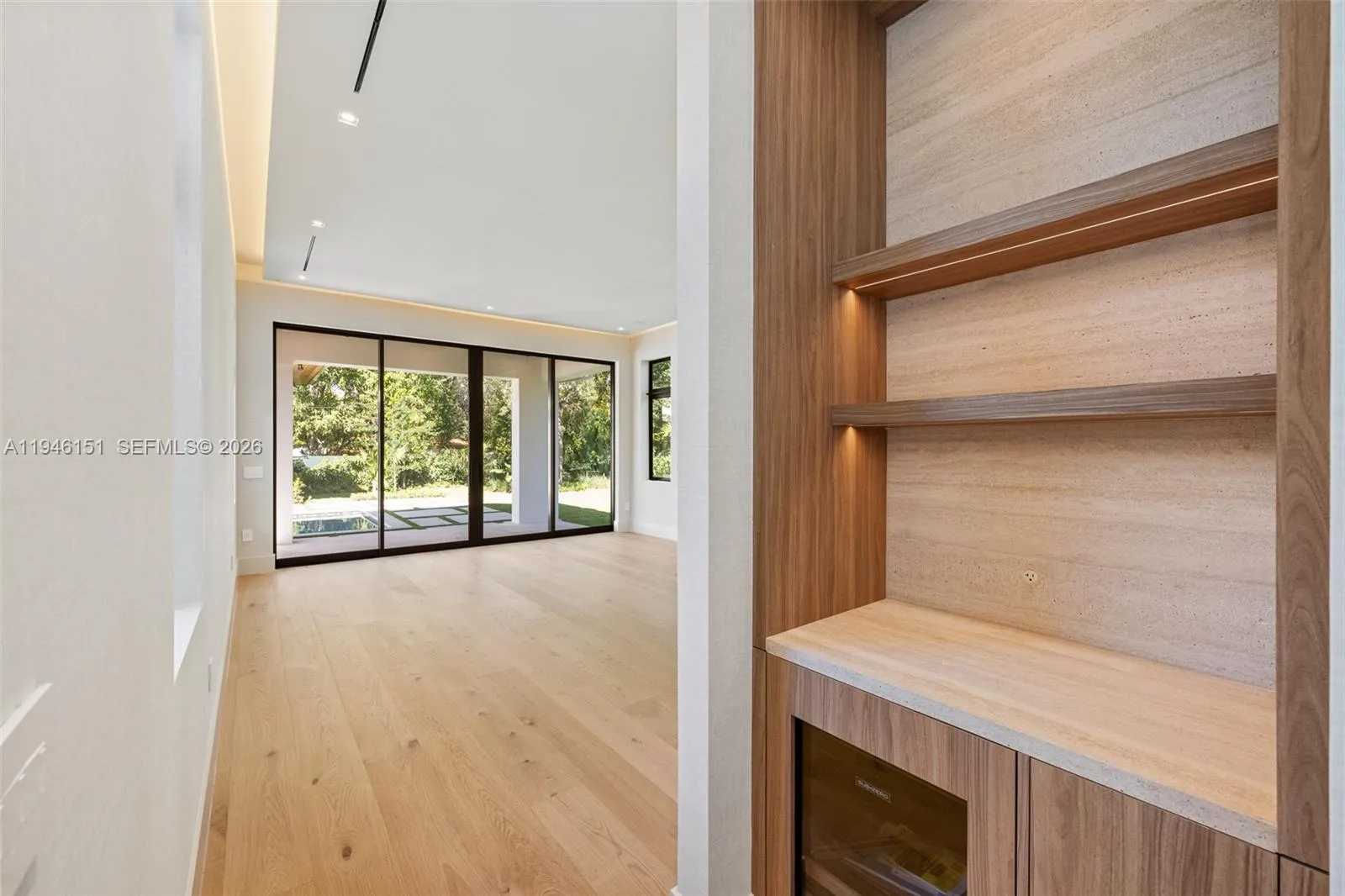 Subzero Beverage Center/ Coffee Nook in Master Bedroom