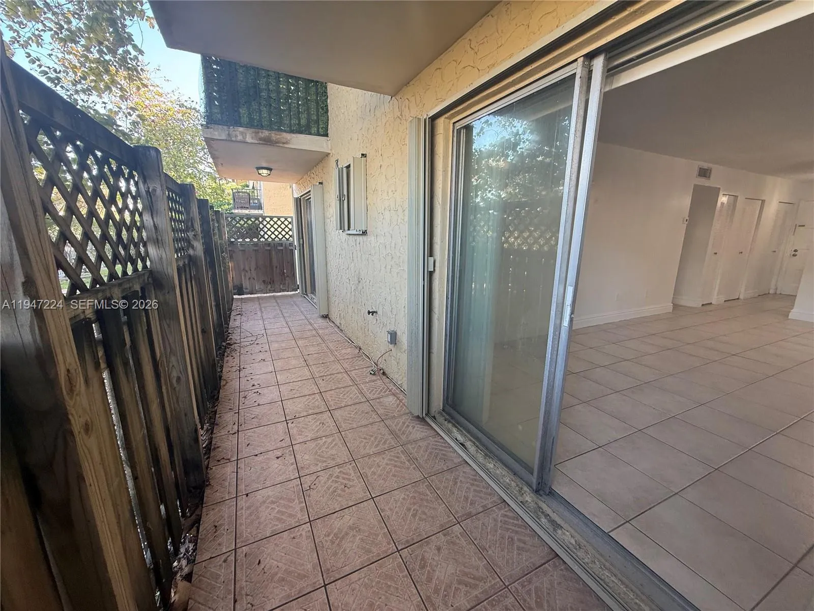 Large Private Patio Area