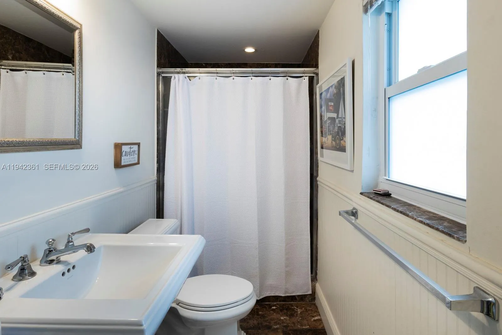 Downstairs Family Room and Pool Bathroom