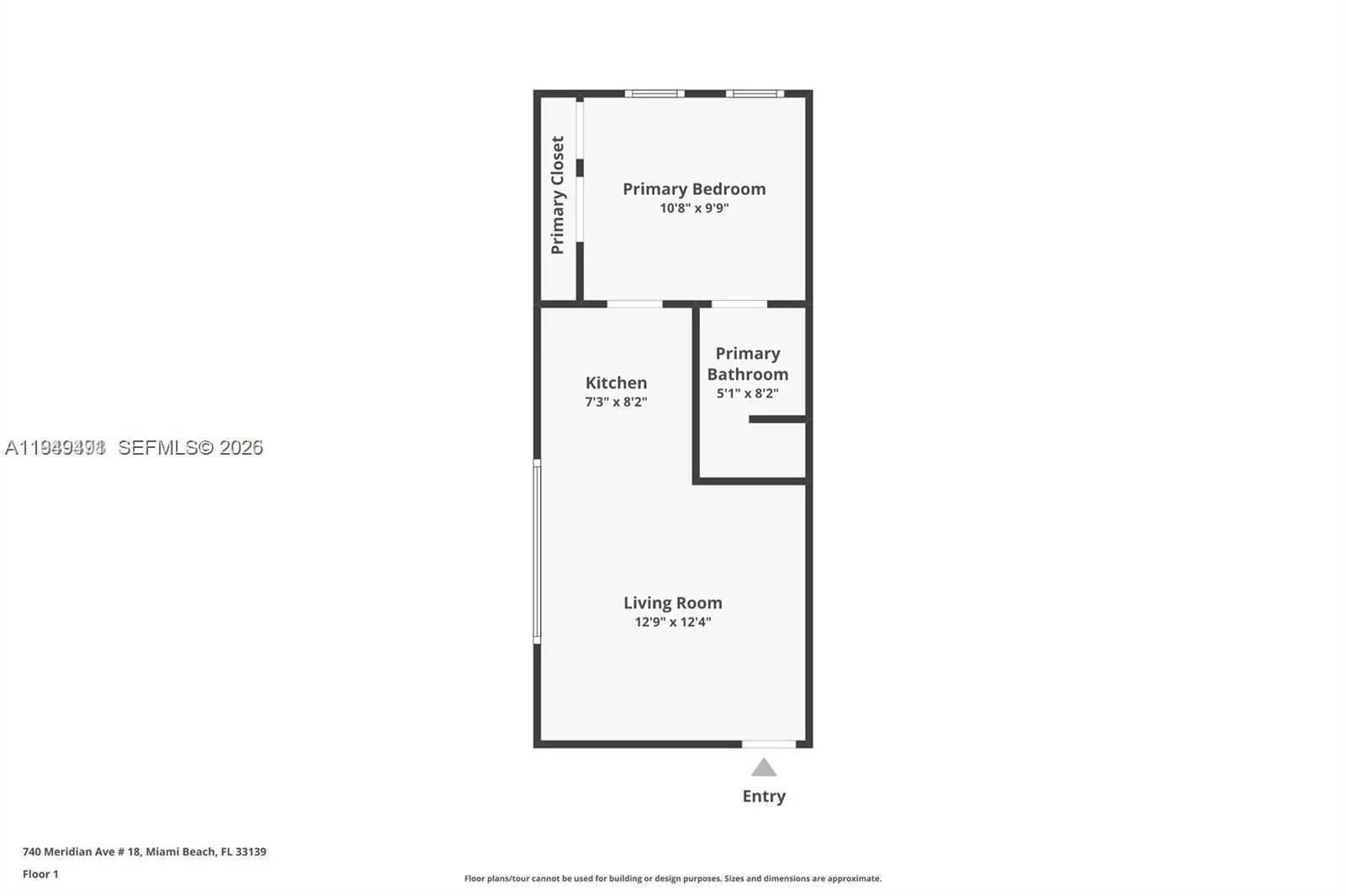 Efficient 1 bedroom layout designed for maximum utility and modern living.