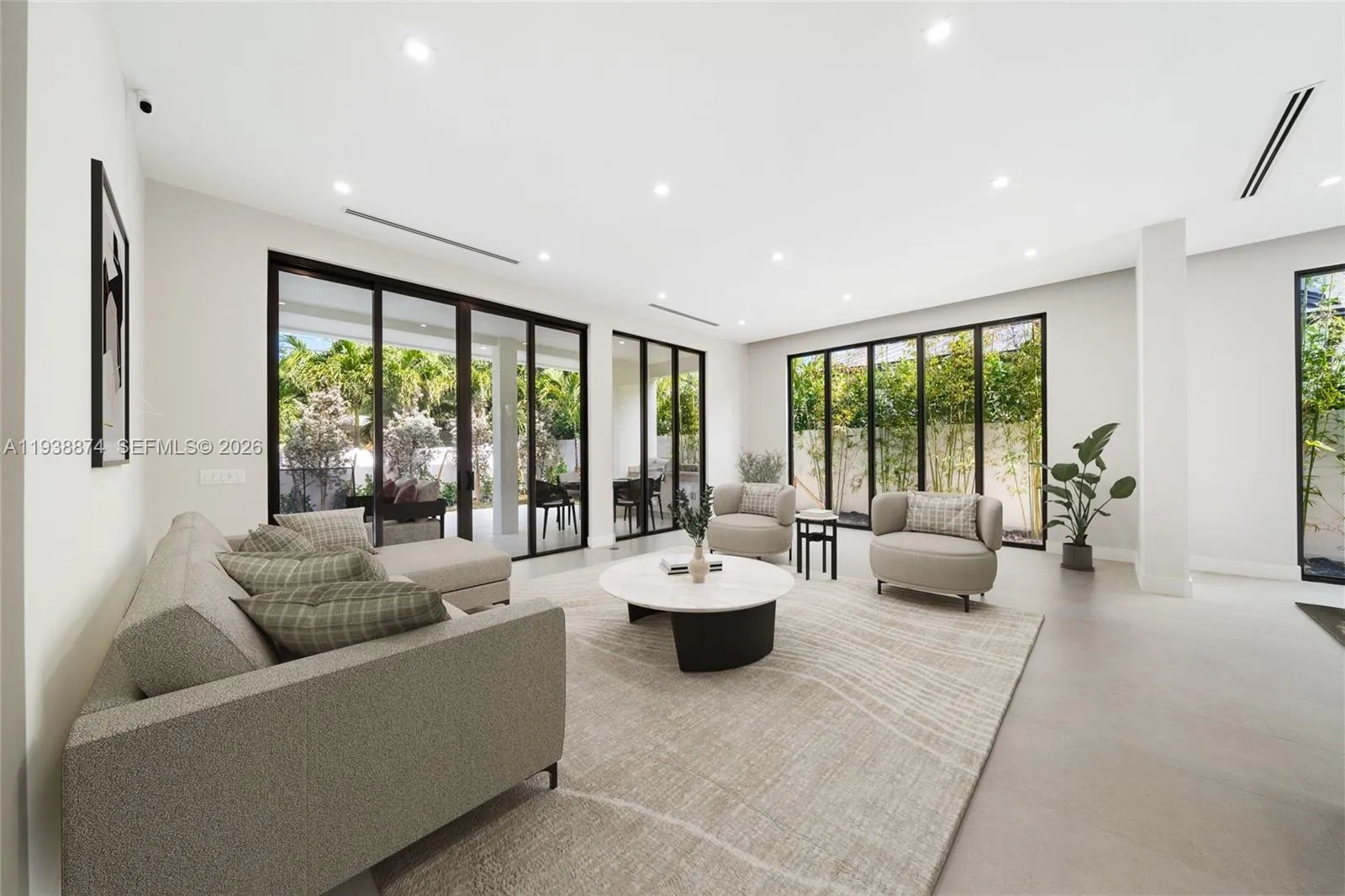 virtual staged furniture and decor.