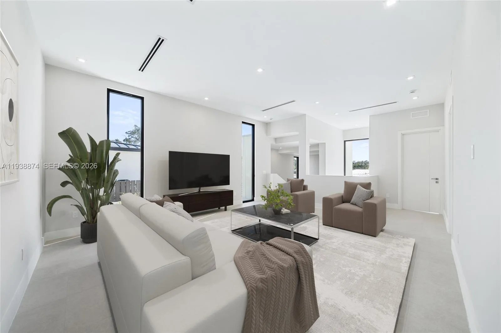 virtual staged furniture and decor.