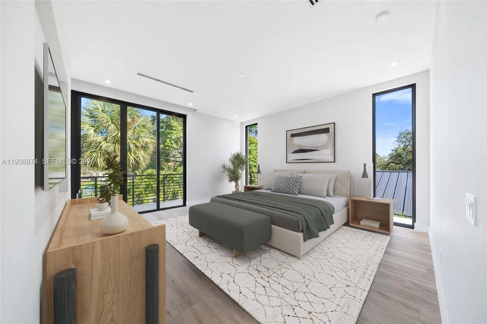 virtual staged furniture and decor.