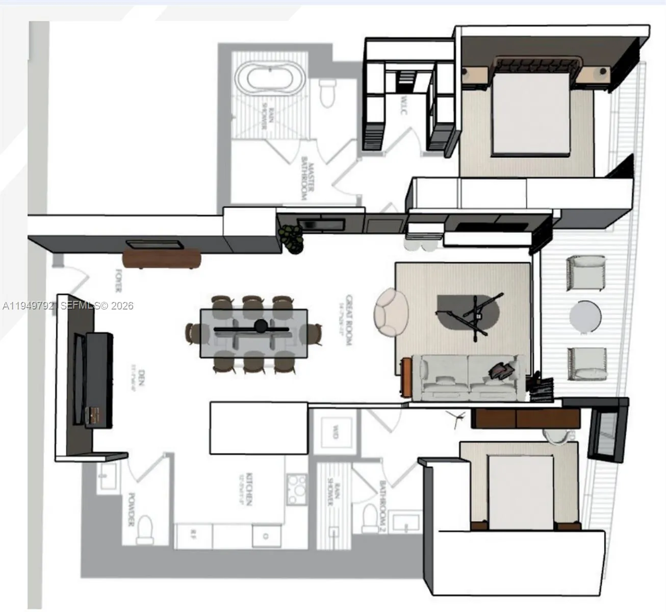300 N Biscayne Boulevard Way 4809w, Miami, Florida, Miami, Florida 33131, 2 Bedrooms Bedrooms, ,2 BathroomsBathrooms,Residential,For Sale,300 N Biscayne Boulevard Way 4809w, Miami, Florida,A11949792