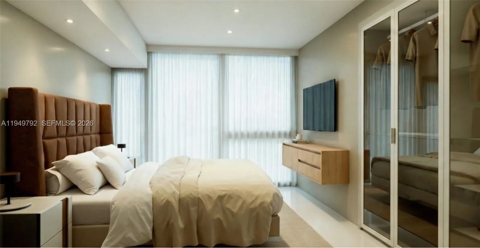 Master bedroom designer project - virtually staged