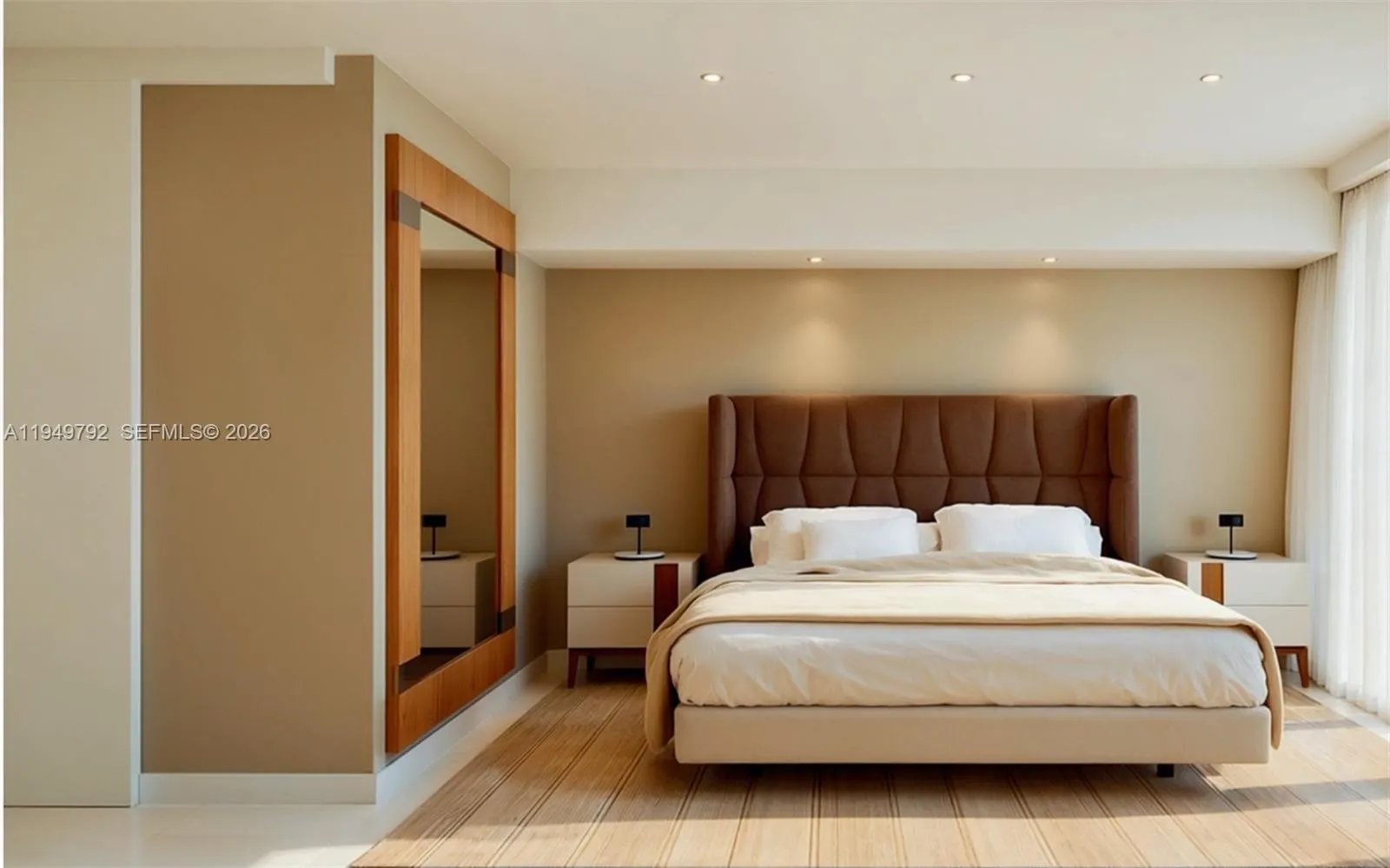 Master bedroom designer project - virtually staged