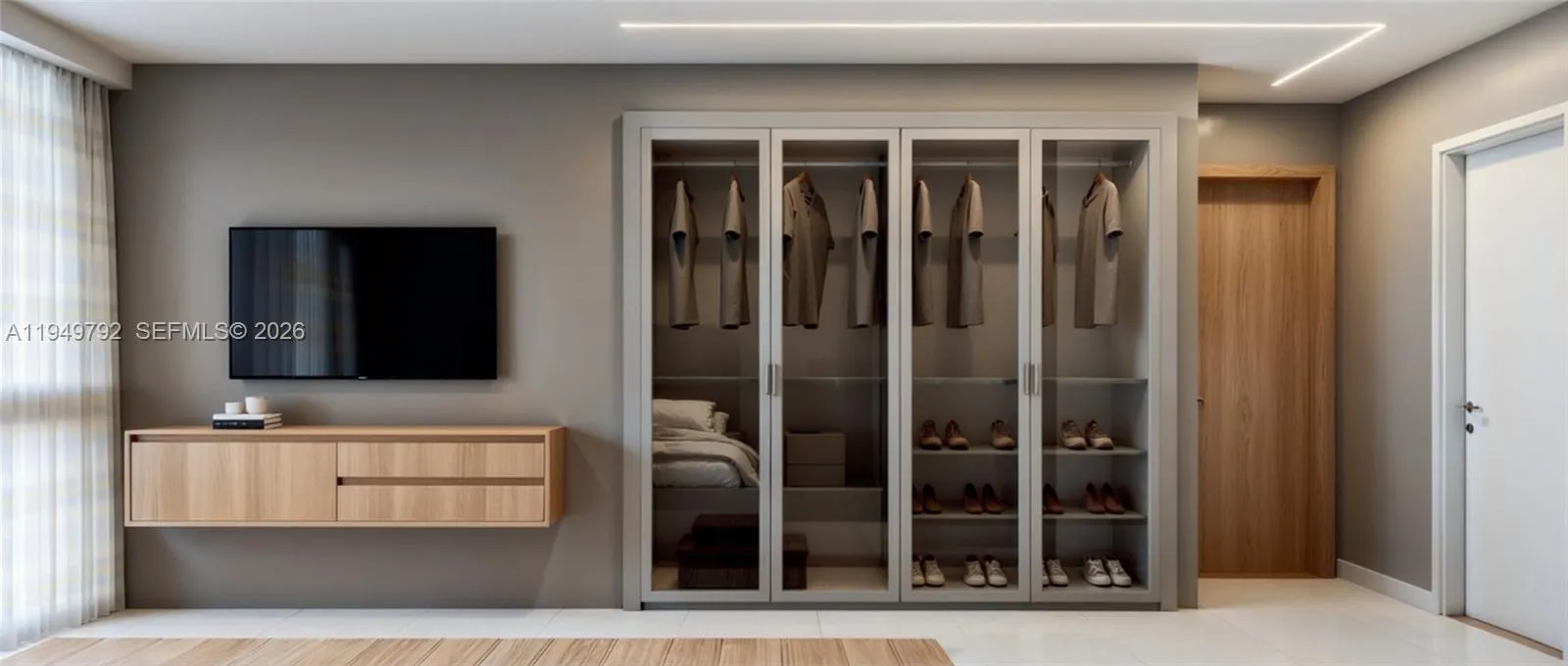 Master bedroom designer project - virtually staged