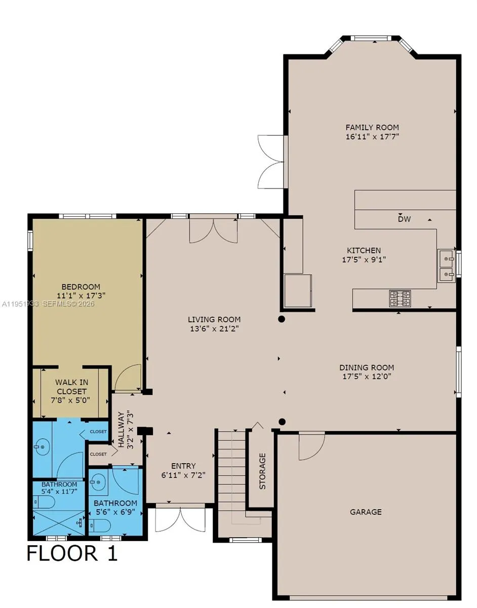 19520 Sw 206th St, Miami, Florida 33187, Miami, Florida 33187, 5 Bedrooms Bedrooms, ,3 BathroomsBathrooms,Residential,For Sale,19520 Sw 206th St, Miami, Florida 33187,A11951933