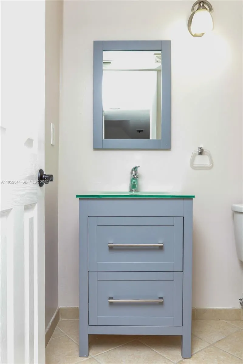 half bathroom downstairs