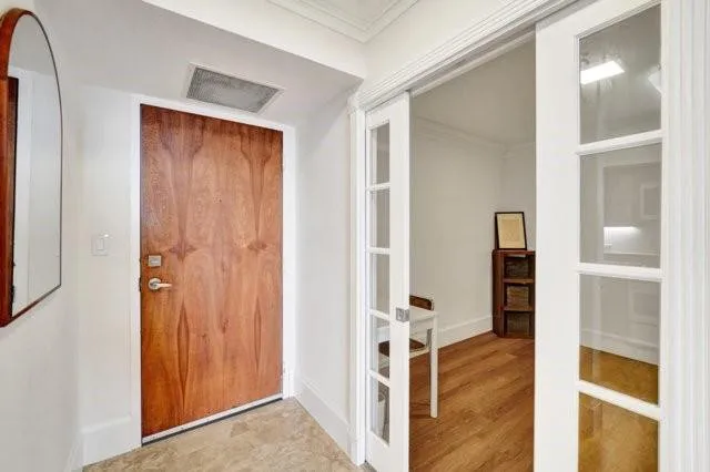 Sliding French Doors to Den