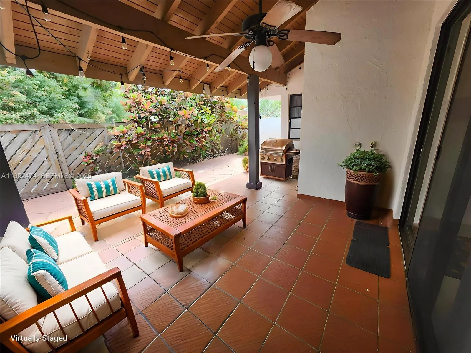 Back Patio off of Living/Family Room.