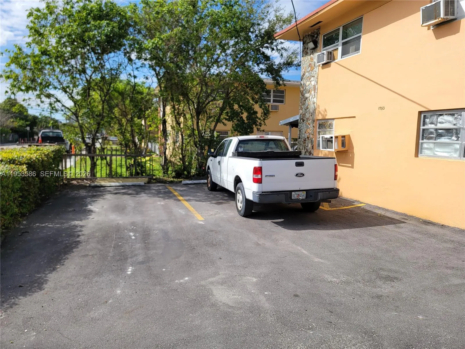 Front on-site parking