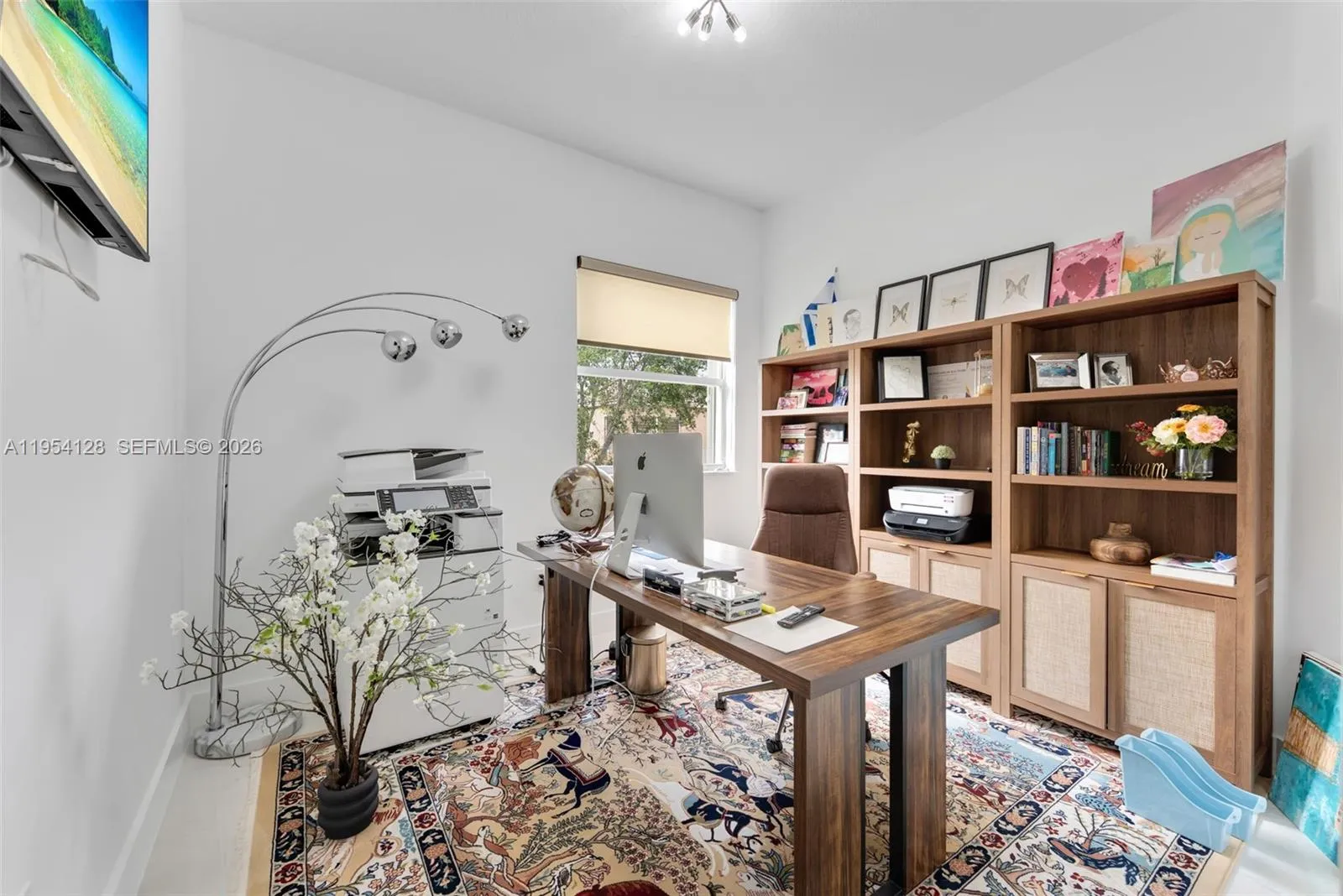 Bedroom used as office