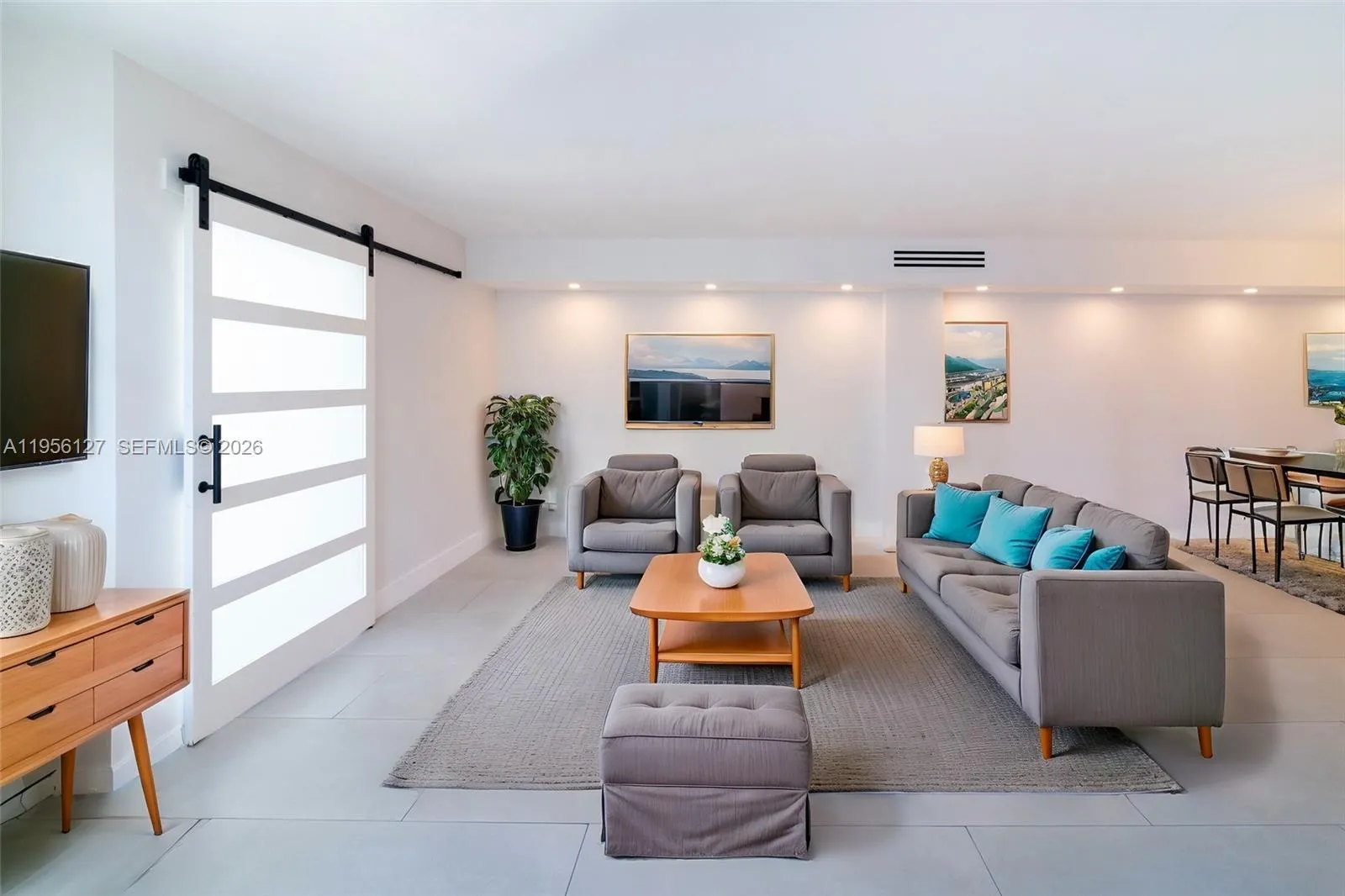 Living room AI staged