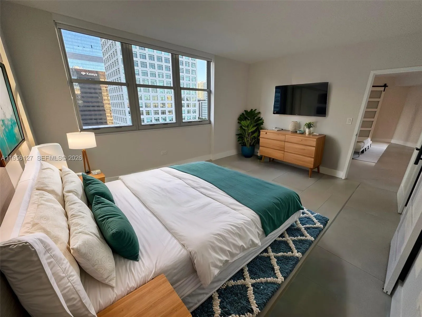 Bedroom 1 AI staged