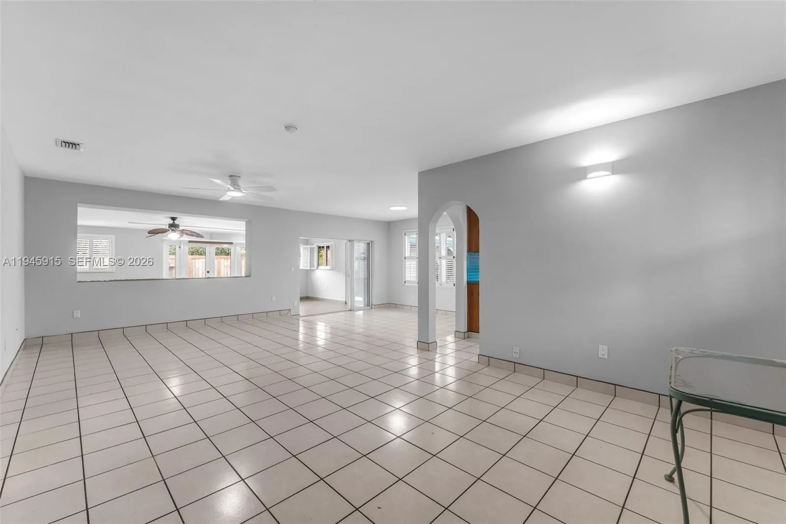 Entrance with semi open concept